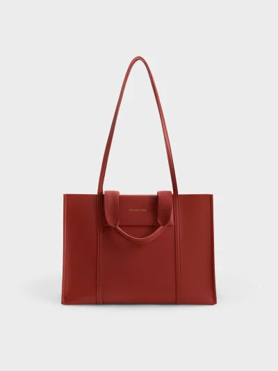 Shalia Tote Bag - Brick